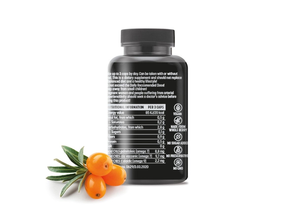 Sea Buckthorn Capsules - 100% EU Organic Sea Buckthorn | Energyne