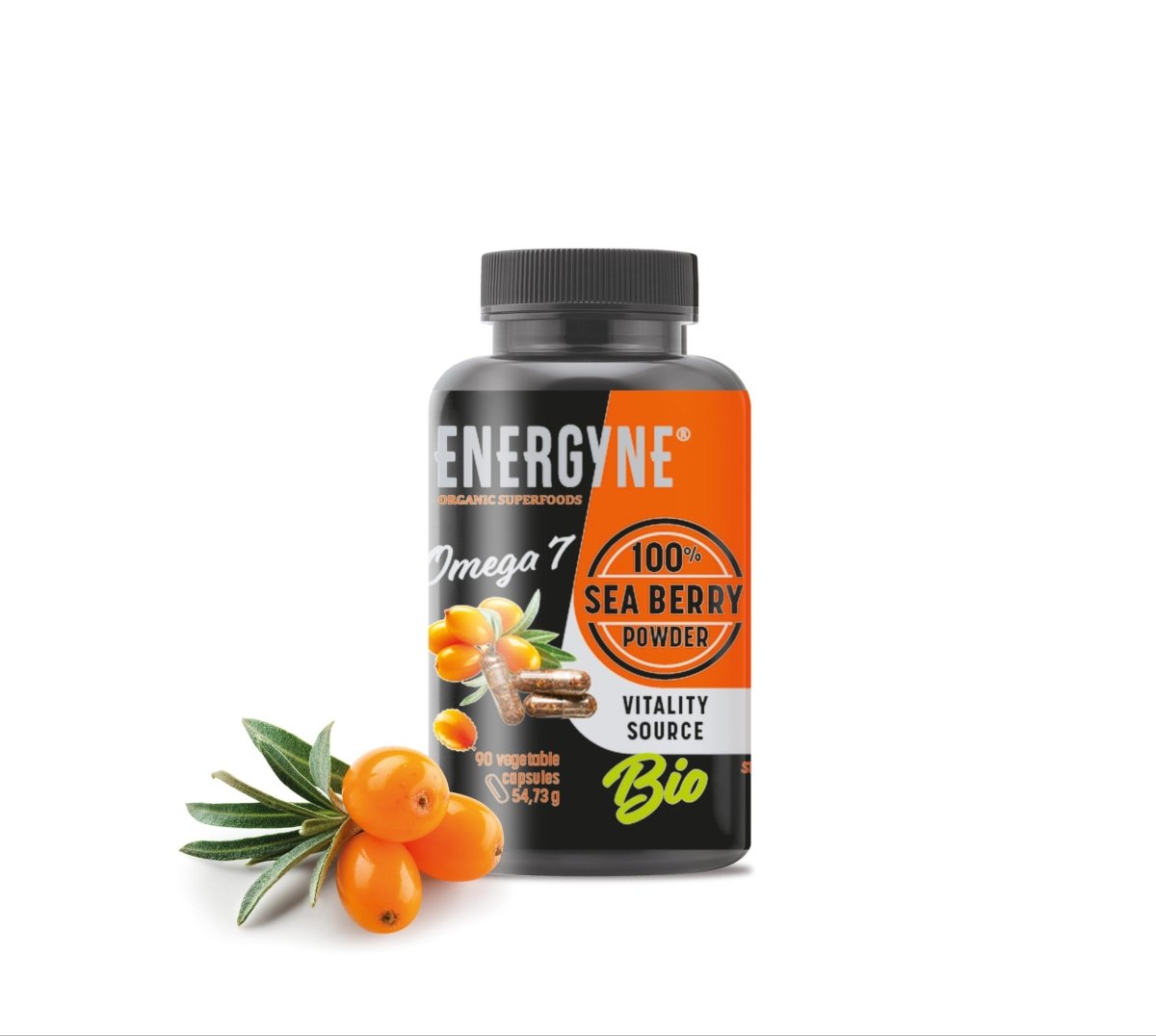 Sea Buckthorn Capsules - 100% EU Organic Sea Buckthorn | Energyne